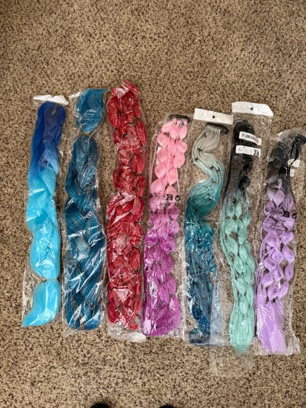 Lot of Festival Braids (7 total)